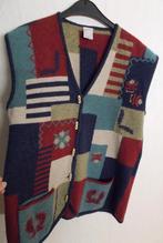 Apart folklore/patchwork look 80% wollen gilet! L, Maat 42/44 (L), Zo goed als nieuw, Zonder mouw, Verzenden