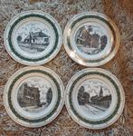4 Porseleinen sierborden Goirle Gerard Swaenepoel, Ophalen of Verzenden