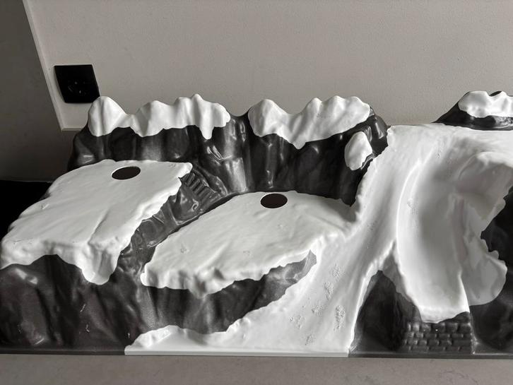 Kerstdorp Ondergrond - Berglandschap, Diversen, Kerst, Zo goed als nieuw, Ophalen