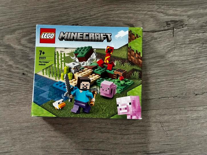 LEGO Minecraft The Creeper Hinterlaag 21177, Kinderen en Baby's, Speelgoed | Duplo en Lego, Zo goed als nieuw, Lego, Complete set