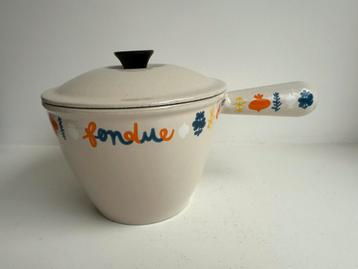 Le Creuset fonduepan beige multicolour gietijzer beschikbaar voor biedingen