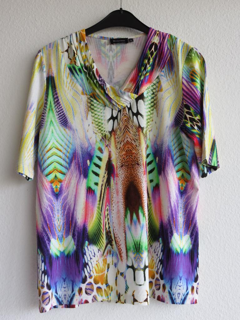 Witteveen t-shirt met kleurrijke vlinder print maat M, Kleding | Dames, T-shirts, Maat 38/40 (M), Overige kleuren, Ophalen of Verzenden