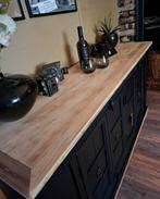 Mooi stevig diep zwart dressoir, Ophalen of Verzenden, Zo goed als nieuw
