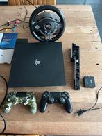 PlayStation 4 pro met 2 controllers, stuur en pedalen, Ophalen of Verzenden, Gebruikt, Met 2 controllers, Original