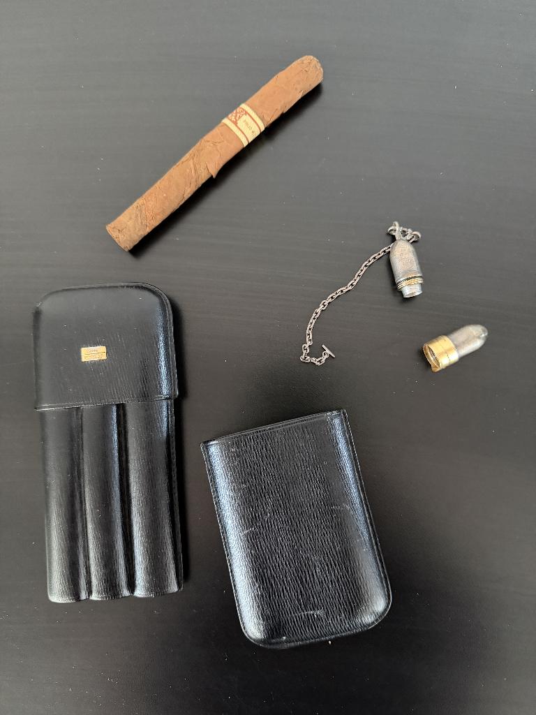 S.T.Dupont Sigaren Etui en Cutter, Ophalen of Verzenden, Gebruikt