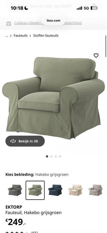 Ikea Ektorp 3-zitsbank en fauteuil - afbeelding 2