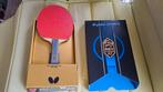 TKA: Butterfly FanZhenDong ALC batje + rubbers, zgan!, Sport en Fitness, Tafeltennis, Ophalen of Verzenden, Zo goed als nieuw