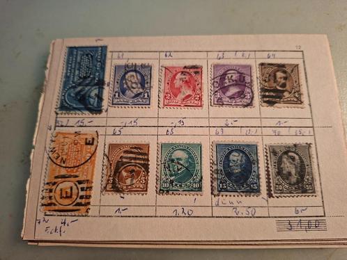 USA / VS / Verenigde Staten op oude blaadjes adv # 3, Postzegels en Munten, Postzegels | Volle albums en Verzamelingen, Buitenland