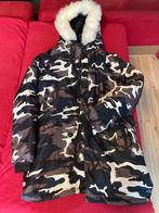 Camouflage Winterjas – Parka Maat M/L, Maat 38/40 (M), Ophalen of Verzenden, Jack, Onbekend