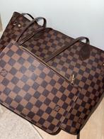 Louis Vuitton Neverfull Damier Ebene, Ophalen of Verzenden, Gebruikt, Bruin, Shopper