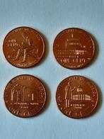 4x one cents 2009 usa prachtig kk f.20.4, Postzegels en Munten, Munten | Amerika, Ophalen, Noord-Amerika