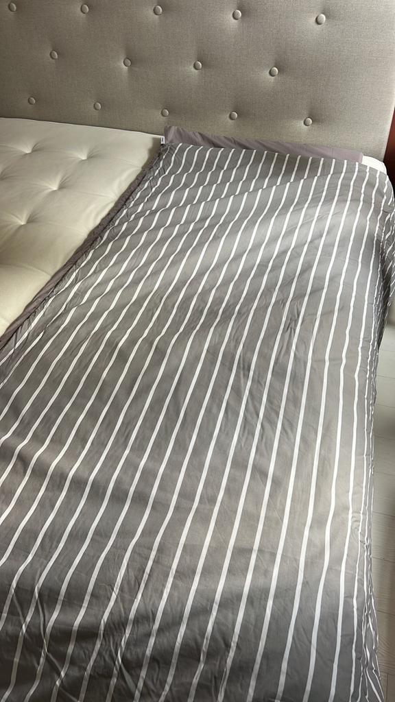 2x Duvalay Topper 75x190 + 4 Overtrekken, Huis en Inrichting, Slaapkamer | Beddengoed, Zo goed als nieuw, Overige typen, Eenpersoons