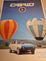 Fiat Ritmo cabriolet folder mooie uitgave 1e typen Ritmo, Ophalen of Verzenden, Zo goed als nieuw, Overige merken