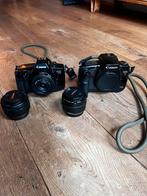 Canon Analoge camera met lenzen werkend en getest, Audio, Tv en Foto, Fotocamera's Analoog, Ophalen of Verzenden, Zo goed als nieuw