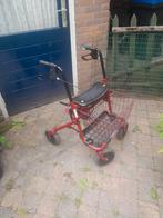 Rode rollator met mandje, Ophalen, Zo goed als nieuw