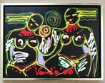 Jacob Kanbier 1949-2020== 2 naakten==doek 60 x 80 cm, Antiek en Kunst, Kunst | Schilderijen | Modern, Ophalen
