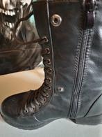 zwarte enkel laarzen met teddy, Zwart, Lage of Enkellaarzen, Ophalen of Verzenden, Zo goed als nieuw