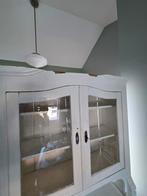 Grenen buffetkast met glazen deuren, Huis en Inrichting, Kasten | Buffetkasten, Ophalen, Gebruikt, Grenenhout, Landelijk