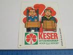 Sticker Keser Uitzendgroep getekend door Jan Steeman, Verzenden, Zo goed als nieuw, Bedrijf of Vereniging