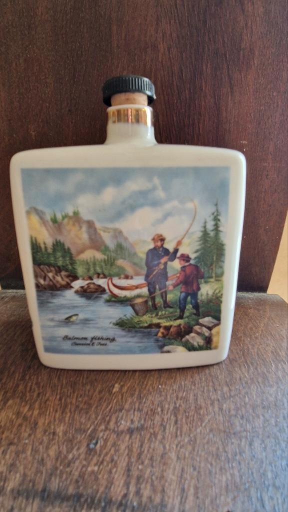 Zeldzame Currier and Ives Keramieken Fles, Antiek en Kunst, Antiek | Keramiek en Aardewerk, Ophalen of Verzenden