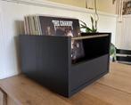 Outlet - Zwart eiken & gouden bladerbak voor vinyl LP platen, Ophalen of Verzenden, Zo goed als nieuw, 12 inch