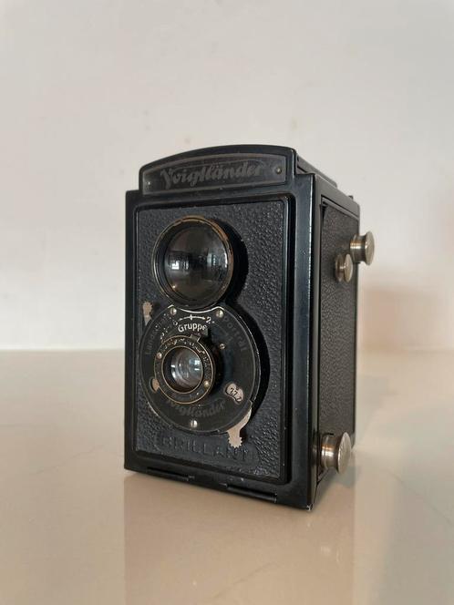 Voigtlander Brillant, werkend 6x6 120mm, Audio, Tv en Foto, Fotocamera's Analoog, Gebruikt, Compact, Overige Merken, Ophalen of Verzenden