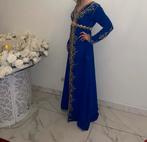 Te koop; koningsblauwe takshita/Marokkaanse jurk maat S en M, Maat 38/40 (M), Overige typen, Blauw, Ophalen of Verzenden