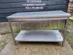 Vol rvs gelaste werktafel cq werkbank, Huis en Inrichting, Keuken | Keukenelementen, Ophalen, 50 tot 100 cm, Zo goed als nieuw