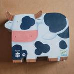 Puzzel van Djeco - De koeien op de boerderij, Ophalen of Verzenden, Minder dan 500 stukjes, Gebruikt