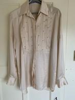 Te Koop: Beige glimmende elegante blouse maat 40/42, Verzenden, Zo goed als nieuw, Maat 42/44 (L), Beige