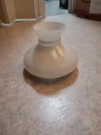 Witte glazen lampenkap, Huis en Inrichting, Lampen | Lampenkappen, Wit, Ophalen of Verzenden, Zo goed als nieuw, Minder dan 25 cm