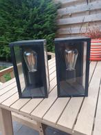 Set van 2 Stijlvolle Tuinlampen, Tuin en Terras, Gebruikt, Minder dan 50 watt, Wandlamp, Waterbestendig