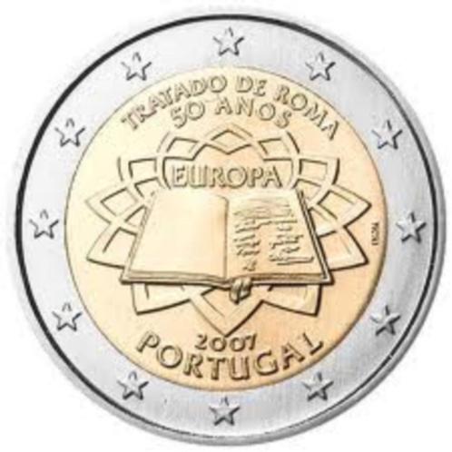 2 Euro Portugal 2007 UNC - Verdrag van Rome (VVR), Postzegels en Munten, Munten | Europa | Euromunten, Losse munt, 2 euro, Portugal
