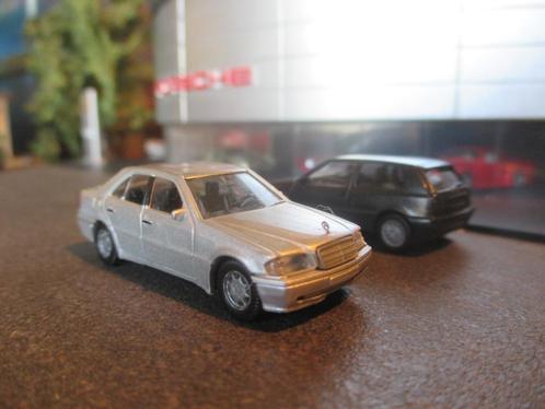 Mercedes Benz W202 C-Klasse - Herpa silbermetallic, Hobby en Vrije tijd, Modelauto's | 1:87, Zo goed als nieuw, Ophalen of Verzenden