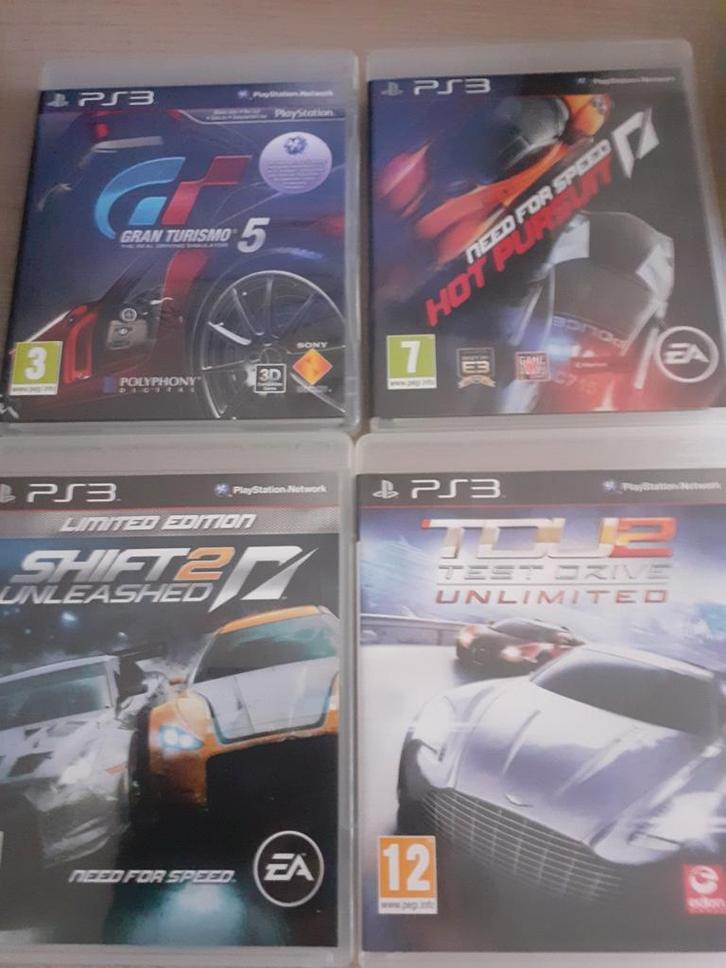 PS3 Games: Gran Turismo, Need for Speed, Test Drive, Spelcomputers en Games, Games | Overige, Gebruikt, Racen en Vliegen, 1 speler