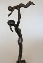 Bronzenbeelden-winkel Moederliefde Echt brons...., Ophalen of Verzenden