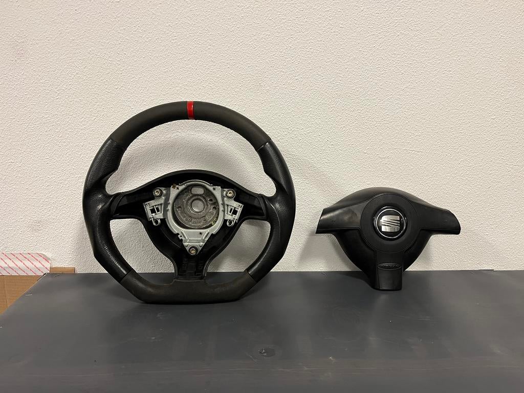 Afgevlakt stuur met 12u markering Seat Leon/Toledo 1m/Golf 4, Auto-onderdelen, Besturing, Ophalen of Verzenden, Seat