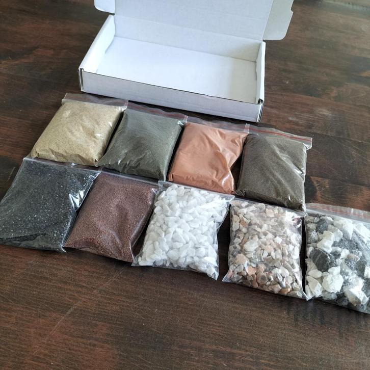 Scenery modelbouw trein warhammer strooisel zand kolen grind, Hobby en Vrije tijd, Modeltreinen | H0, Nieuw, Natuur, Gelijkstroom