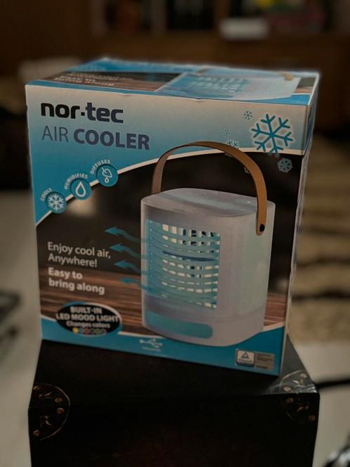Nor-tec Air Cooler – Compacte mini airco met LED licht, Witgoed en Apparatuur, Airco's, Zo goed als nieuw, Mobiele airco, Minder dan 60 m³