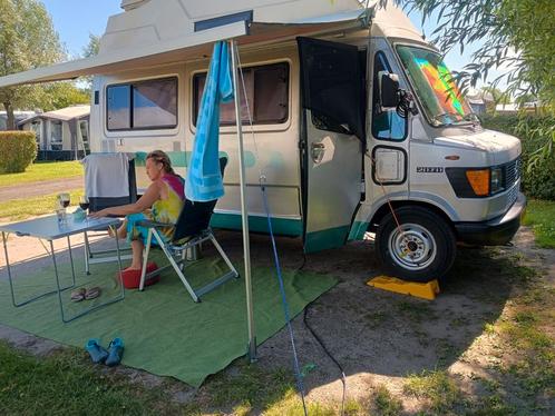 Mercedes Benz 207D camper belasting en milieu zonevrij, Caravans en Kamperen, Campers, Particulier, tot en met 2, Buscamper of Camperbus