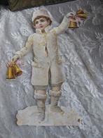 Groot Poesieplaatje - Kind met Kerstklokken - 16 cm, Verzenden