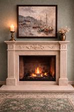 Schilderij havengezicht met vissersboten – gesigneerd, Antiek en Kunst, Kunst | Schilderijen | Klassiek, Ophalen of Verzenden