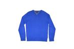 Tommy Hilfiger Pima Katoen kasjmir blauw v-neck sweater S, Blauw, Tommy Hilfiger, Ophalen of Verzenden, Zo goed als nieuw
