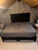 boxspring bed 2 persoons bed, Zwart, Tweepersoons, Ophalen of Verzenden, Zo goed als nieuw