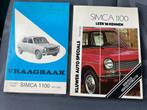 2x Simca 1100  1x simca rama auto boeken, Verzenden, Zo goed als nieuw, Overige merken