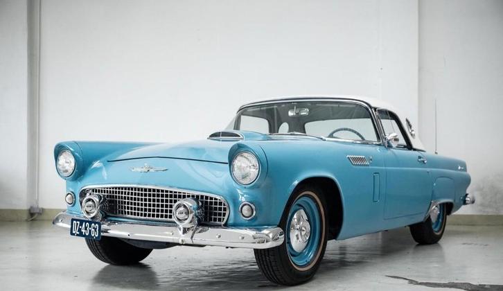 Ford Thunderbird 1956 Blauw | Automaat | Continental Set, Auto's, Ford, Particulier, Overige modellen, Benzine, Cabriolet, Automaat