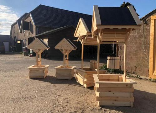 Plantenbak, Tuin en Terras, Bloembakken en Plantenbakken, Nieuw, Hout, 60 cm of meer, Rechthoekig, Ophalen
