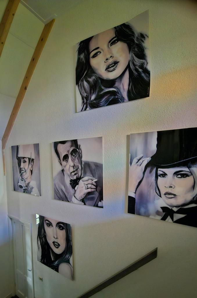 Doutzen Kroes, Brigitte Bardot, +3, kunst van Theo Swinkels, Antiek en Kunst, Kunst | Schilderijen | Modern, Ophalen