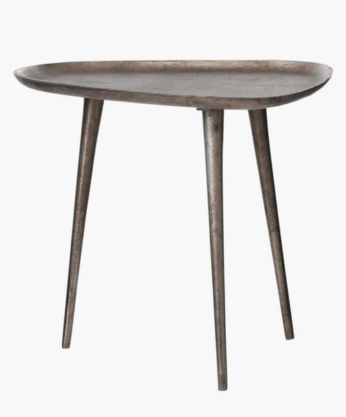 Bijzettafel Casa Vivante Tafeltje ruw nikkel table Nieuw, Huis en Inrichting, Tafels | Bijzettafels, Nieuw, Overige vormen, 45 tot 60 cm