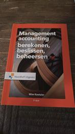 Wim Koetzier - Management accounting, Ophalen of Verzenden, Wim Koetzier, Management, Zo goed als nieuw